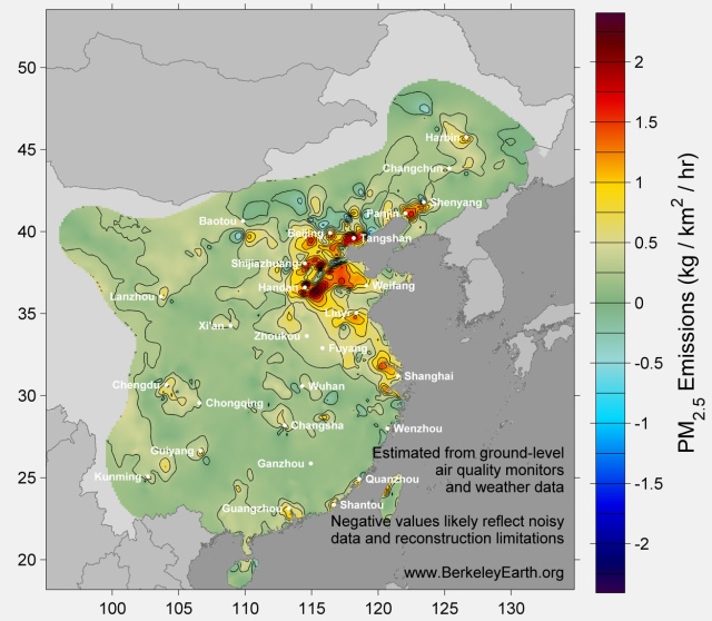 China PM2.5 emissions. From berkeleyearth.org